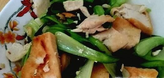 豆腐好吃之青菜炒豆腐做法