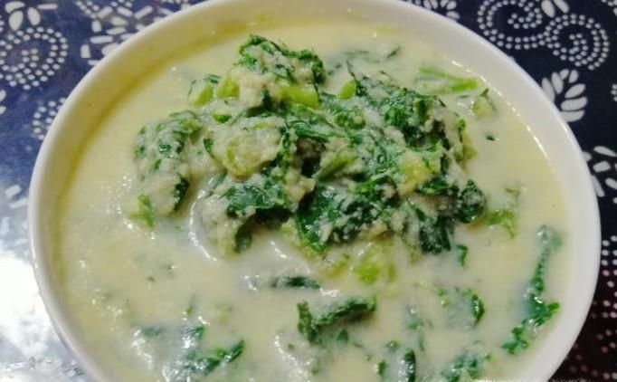 萝卜叶子菜豆腐粥做法