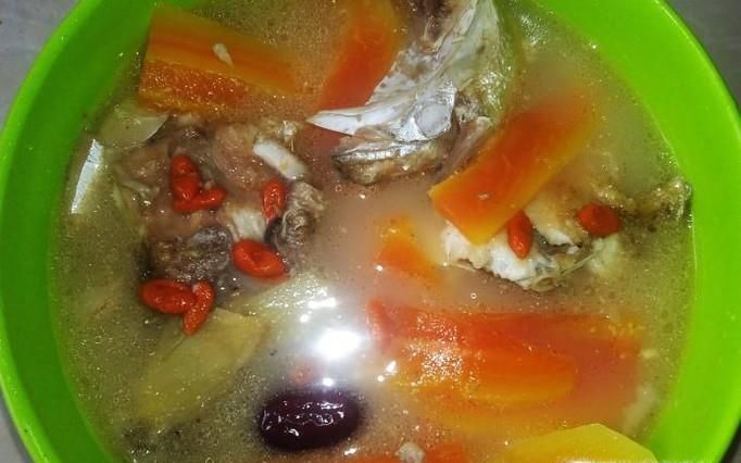 鱼骨木瓜汤的做法