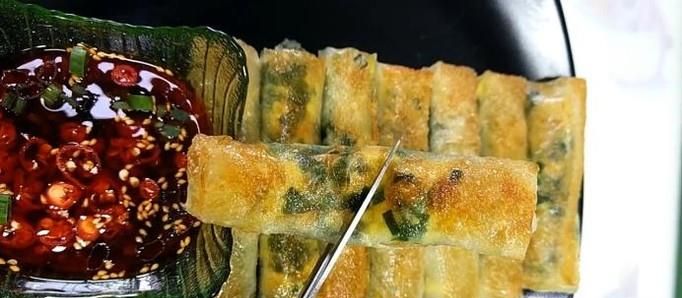 香煎韭菜卷的家常做法