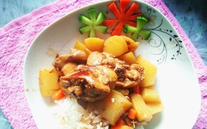 美味的鸡腿土豆盖饭怎么做?