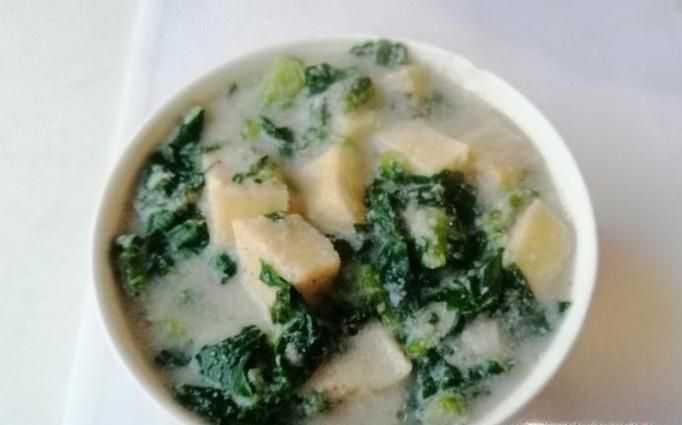 营养菜粥泡粗粮馒头的做法