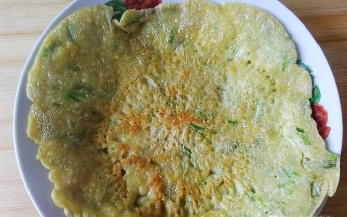小米鸡蛋香葱饼的做法