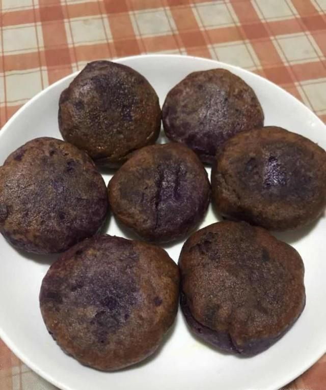 简单无糖紫薯饼做法