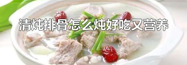 清炖排骨怎么炖好吃又营养 清炖排骨的营养价值