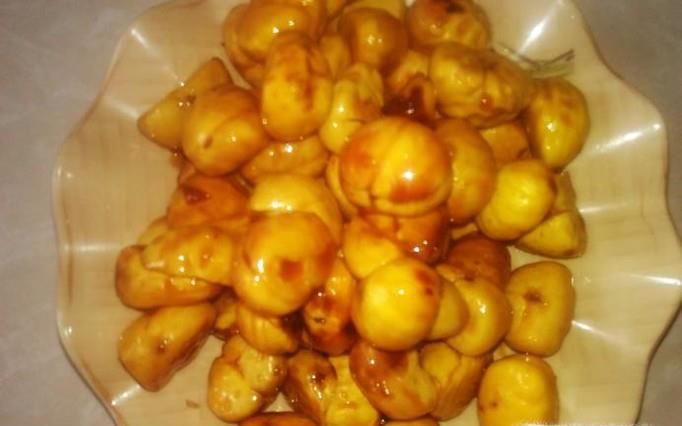 糖炒板栗，糖炒去壳的板栗的做法