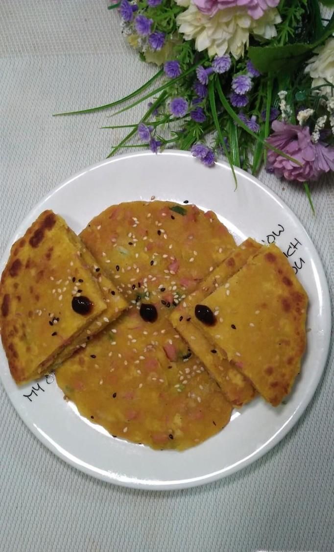 怎样做美味的葱香南瓜火腿饼？