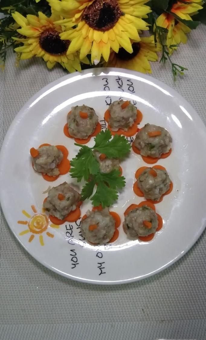 怎样蒸美味的山药肉丸子？