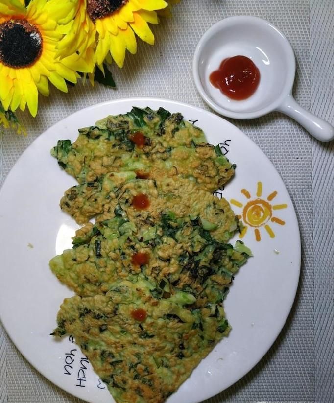 怎样做美味的青菜鸡蛋饼？