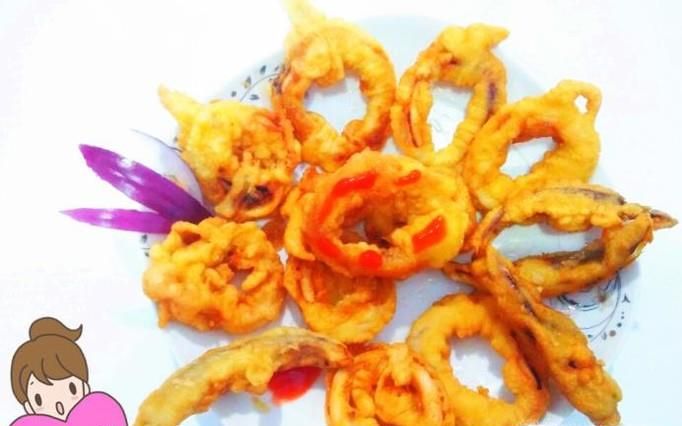 怎么做炸鱿鱼圈？香酥鲜鱿鱼圈家常做法