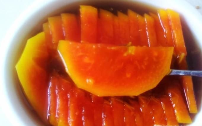 红糖木瓜片的做法