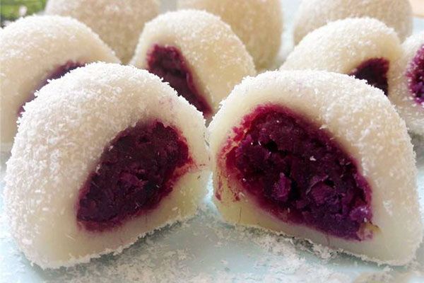 糯米糍的家常做法 紫薯糯米糍的做法