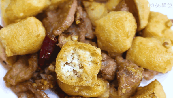 豆腐泡炒肉片的做法,豆腐泡炒肉片怎么做