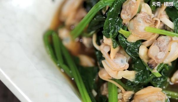 大蒜菠菜拌蛤仁的做法 大蒜菠菜拌蛤仁怎么做