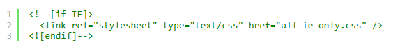 如何只在IE上加载CSS样式表