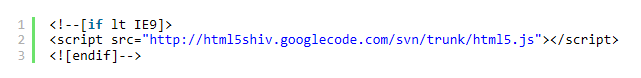 HTML5 Shiv完美解决IE(IE6/IE7/IE8)不兼容HTML5标签的方法