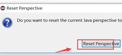 eclipse如何恢复默认界面