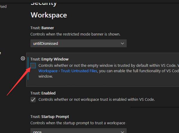 VisualStudioCode如何关闭空窗