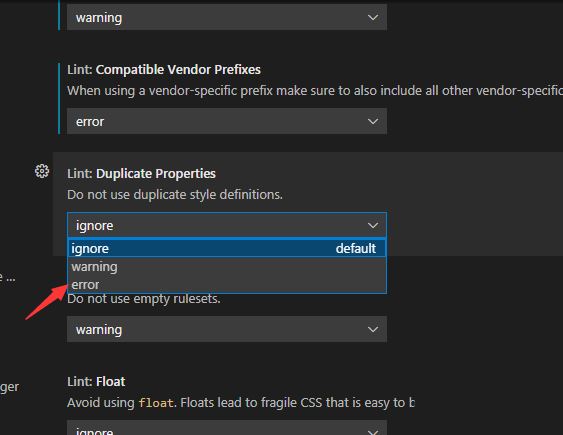 VisualStudioCode怎么开启重复属性报错