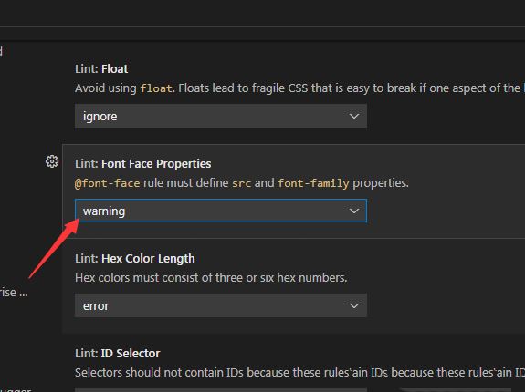 VisualStudioCode怎么设置lint属性进行警告