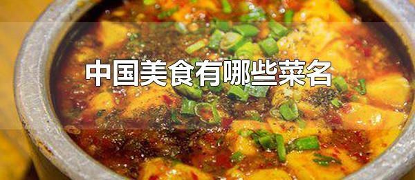 中国美食有哪些菜名 中国美食起源