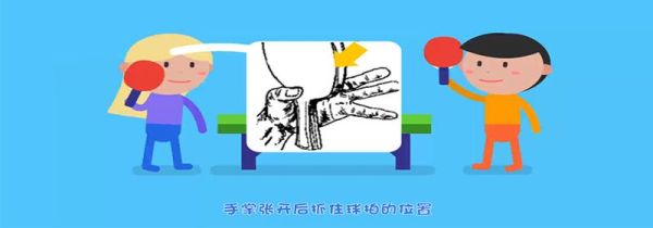 乒乓球握拍正确动作