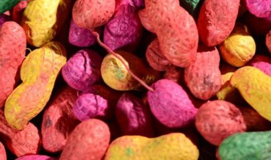 结婚花生怎么染色