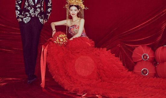 中式婚礼可以穿婚纱么