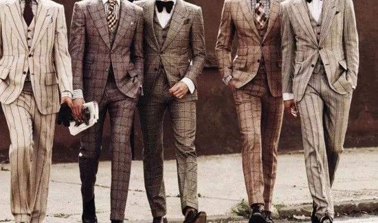 结婚西装可以是格纹