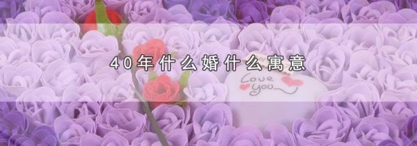 40年什么婚什么寓意
