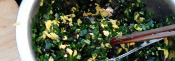 韭菜木耳鸡蛋馅怎么调