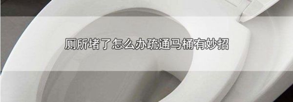 厕所堵了怎么办疏通马桶有妙招
