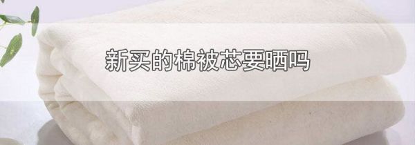 新买的棉被芯要晒吗