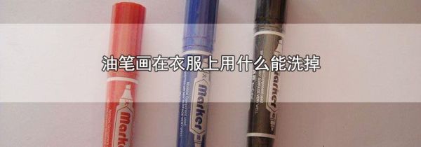 油笔画在衣服上用什么能洗掉