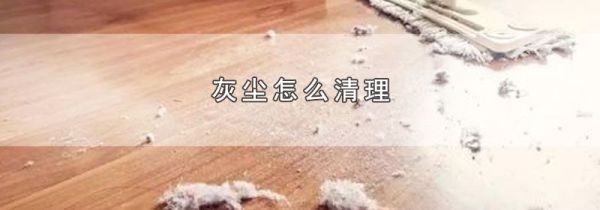 灰尘怎么清理