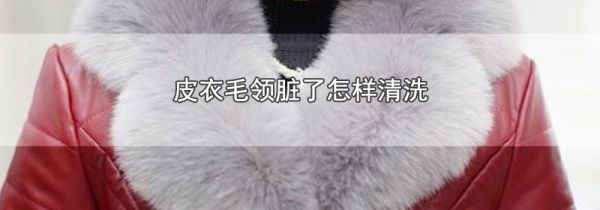 皮衣毛领脏了怎样清洗