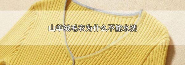 山羊绒毛衣为什么不能水洗