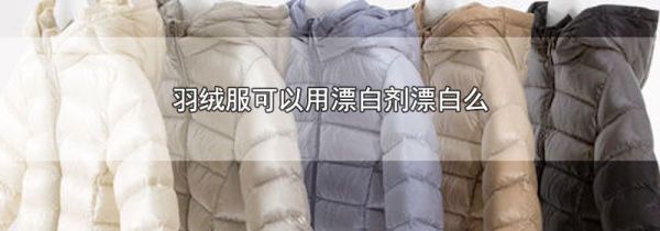 羽绒服可以用漂白剂漂白么