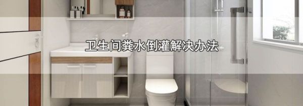 卫生间粪水倒灌解决办法