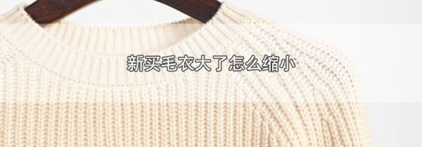 新买毛衣大了怎么缩小