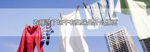 衣服洗了晾干有臭味是什么情况