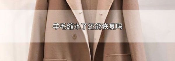 羊毛缩水了还能恢复吗