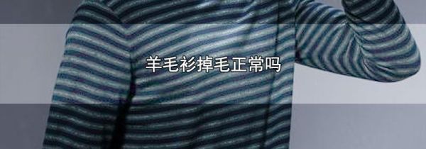 羊毛衫掉毛正常吗