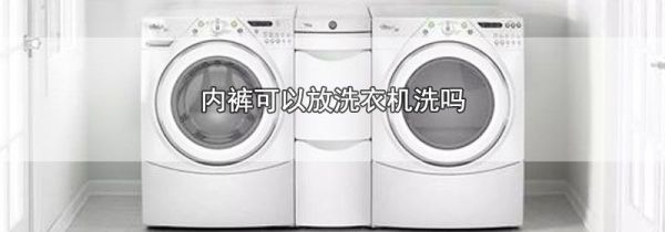 内裤可以放洗衣机洗吗