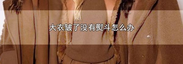 大衣皱了没有熨斗怎么办