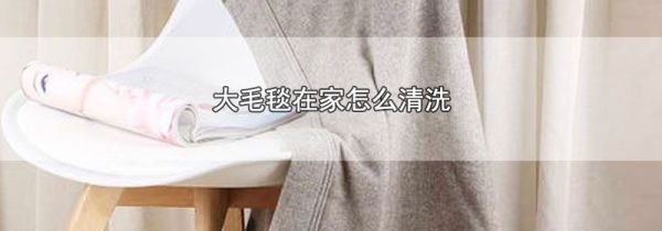 大毛毯在家怎么清洗