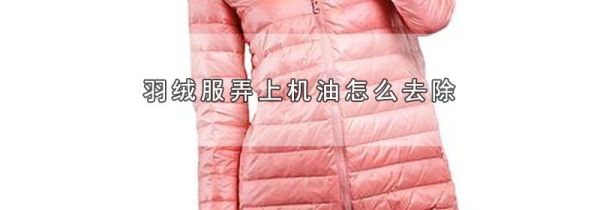 羽绒服弄上机油怎么去除