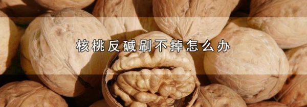 核桃反碱刷不掉怎么办