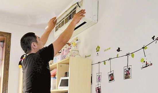 清洗完空调后出现漏水现象