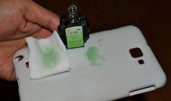 复写纸弄手机壳上怎么洗